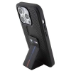 Etui BMW Grip Stand Smooth & Perforated na iPhone 15 Pro Max - czarne