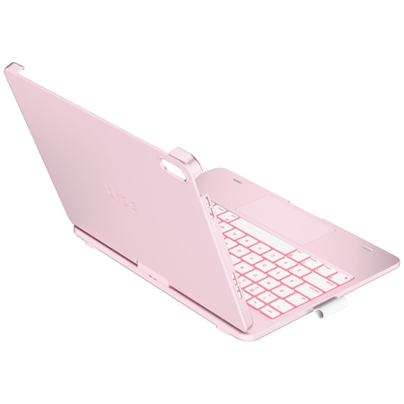 Etui Typecase Flexbook Touch z klawiaturą do iPad 11" (A16) 2025 / iPad 10.9" 2022 jasno różowy