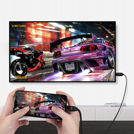 MCDODO KABEL PRZEJŚCIÓWKA ADAPTER USB-C USB TYP C HDMI MHL 4K 60HZ HDR 2M