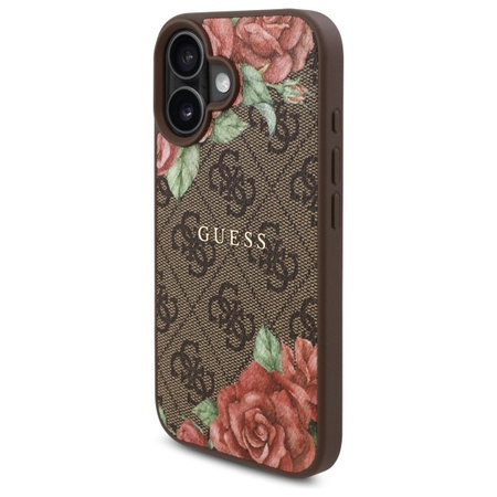 GUESS POKROWIEC DO IPHONE 16 6.1 HARDCASE Z WZOREM KWIATOWYM DO MAGSAFE