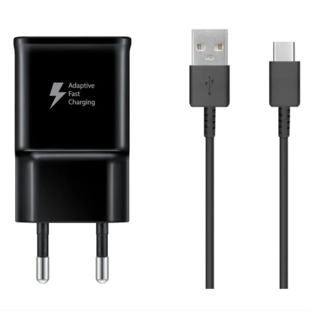 SAMSUNG ŁADOWARKA SIECIOWA 15W EP-TA200EBE USB-A DO TELEFONÓW Z KABLEM