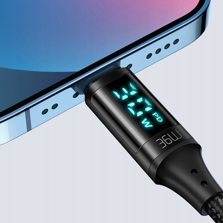 MCDODO KABEL Z WYŚWIETLACZEM USB-C LIGHTNING 36W 1M DO IPHONE X 11 12 13 14