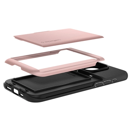 Etui Spigen Slim Armor CS do iPhone 15 Pro - różowe