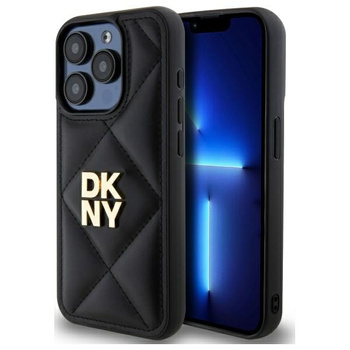 DKNY ETUI HARDCASE DO IPHONE 15 PRO MAX 6.7 POKROWIEC QUILTED LOGO OCHRONA