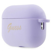 Etui Guess GUAP2LSCHSU na AirPods Pro 2 cover purpurowy/purple Silicone Charm Heart Collection