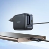 Ładowarka sieciowa Baseus EnerCore CJ11 45W z portem USB-C i ze zwijanym kablem USB-C - czarna