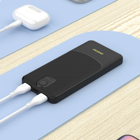 Powerbank Dudao K10 10000mAh  2.4A 2 x USB-A - biały