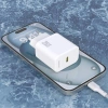 Ładowarka sieciowa Dudao A27CEU PD 25W GaN SB-C z kablem USB-C - biała