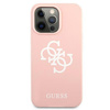 Guess GUHCP13LLS4GWPI iPhone 13 Pro / 13 6,1" różowy/pink hard case Silicone 4G Logo