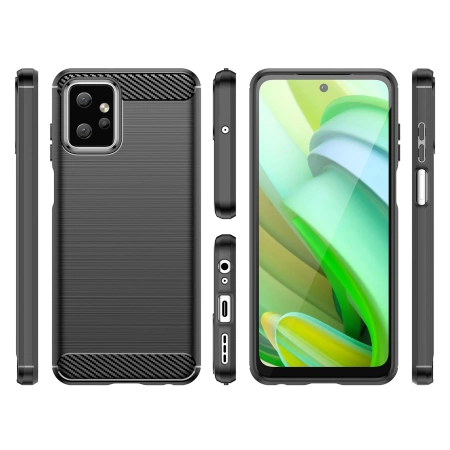 HURTEL CARBON CASE DO MOTOROLA MOTO G POWER 2023 POKROWIEC ELASTYCZNY