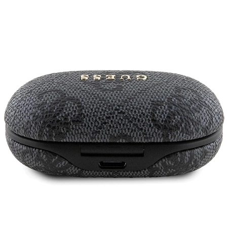 Słuchawki Bluetooth TWS Guess 4G Metal ze stacją dokującą ENC - czarne