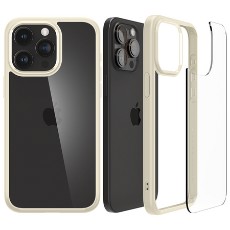 Etui Spigen Ultra Hybrid do iPhone 15 Pro Max - beżowe