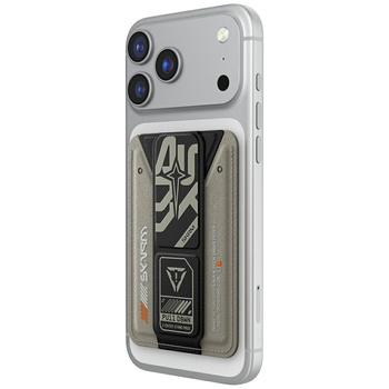 Portfel Skinarma Kado Aegis Magnetic     Cardholder Grip Stand szary