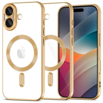 TECH-PROTECT ETUI MAGFLEX MAGSAFE DO IPHONE 17 OCHRONA PRZEZROCZYSTE ZŁOTE