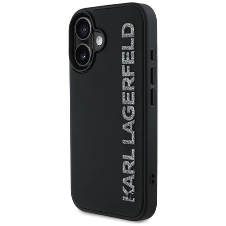 KARL LAGERFELD ETUI HC 3D RUBBER ELONGATED GLITTER DO IPHONE 16 LUKSUSOWY