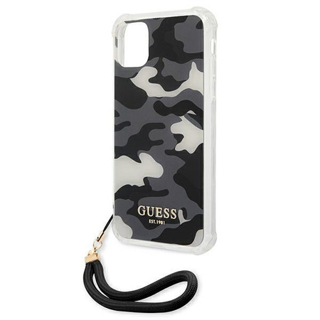 Guess GUHCN61KSARBK iPhone 11 6,1" / Xr czarny/black hardcase Camo Collection