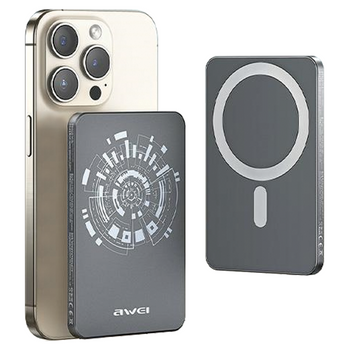 AWEI POWERBANK DO MAGSAFE P112K 5000MAH DO IPHONE 15 14 13 ZASILANIE NA