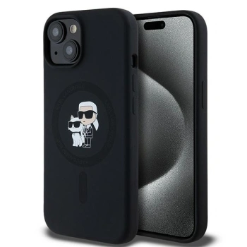 KARL LAGERFELD ETUI SILICONE KARL&CHOUPETTE DO IPHONE 15 PLUS 6,7