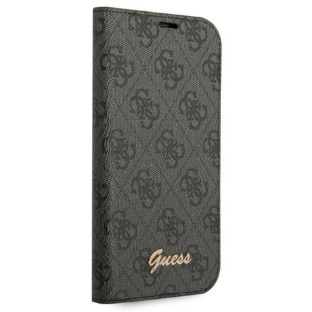 Guess GUBKP14MHG4SHK iPhone 14 Plus 6,7" czarny/black book 4G Vintage Gold Logo
