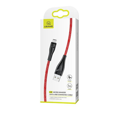 USAMS KABEL MICRO USB 1M DO TELEFONÓW ANDROID Z FUNKCJĄ SZYBKIEGO ŁADOWANIA