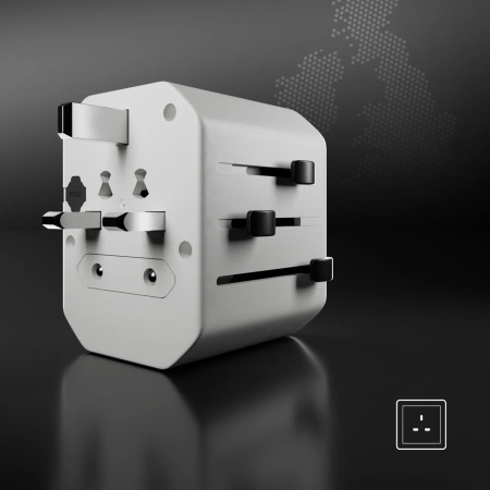 Adapter podróżny SBS TEADAPTUSBTCUNI USB-C USB-A uniwersalny - biały