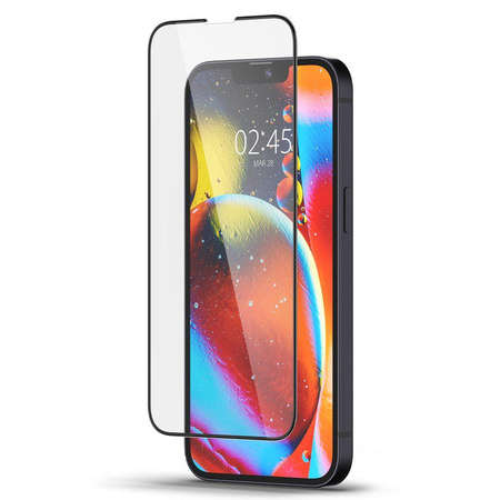 SZKŁO HARTOWANE SPIGEN GLASS FC IPHONE 13 PRO MAX / 14 PLUS BLACK