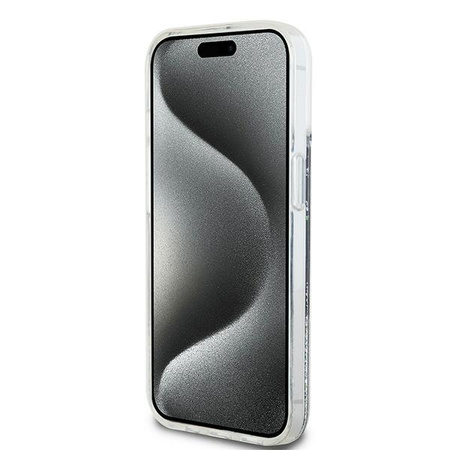 DKNY ETUI DO IPHONE 14 15 136.1 HARDCASE LIQUID GLITTER BIG LOGO OCHRONA