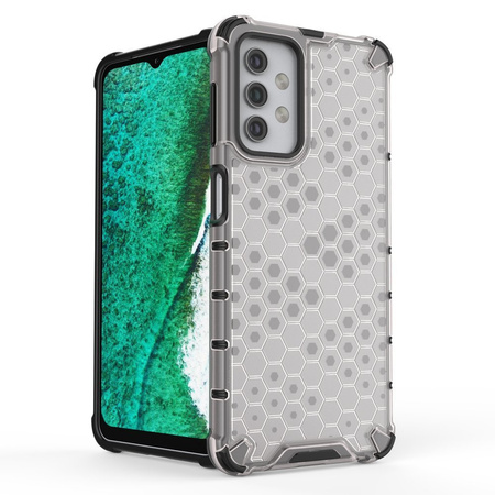 Honeycomb etui pancerny pokrowiec z żelową ramką Samsung Galaxy A32 5G zielony