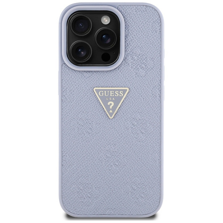 GUESS ETUI TPU DO IPHONE 16 PRO Z LOGO METALOWYM WZÓR TRIANGLE DO TELEFONU