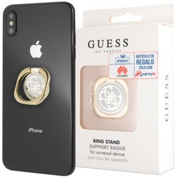 Guess Ring stand GURSEQGWH złoto-biały /gold & white 4G