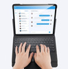 Dux Ducis Touchpad Keyboard Case etui na tablet bezprzewodowa klawiatura Bluetooth iPad Pro 12.9'' 2018 / 2020 / 2021 czarny