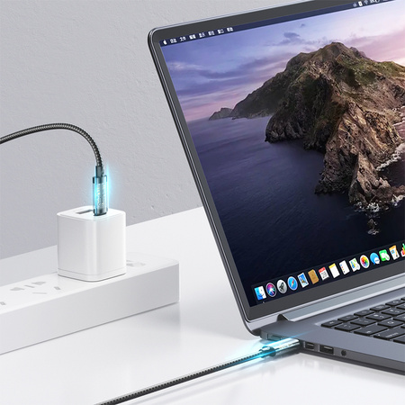 Joyroom kabel USB - USB Typ C do ładowania / transmisji danych 3A 1,2m niebieski (S-UC027A12)