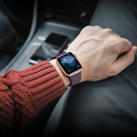 HURTEL SILIKONOWY PASEK BRANSOLETA DO APPLE WATCH ULTRA 9 8 7 6 5 4 MIĘTOWY