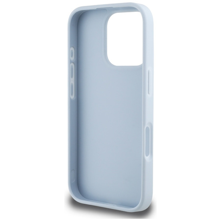GUESS ETUI TPU DO IPHONE 16 PRO LOGO 4G CLASSIC SMALL Z WZOREM GRANULOWANYM