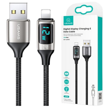 USAMS KABEL PLECIONY U78 DO APPLE IPHONE 11 12 13 14 1.2M SZYBKIE ŁADOWANIE
