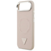 Etui Guess Triangle Logo MagSafe do iPhone Air różowy