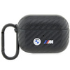 Etui BMW BMAP2WMPUCA2 na AirPods Pro 2 gen cover - czarne Carbon Double Metal Logo