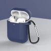 HURTEL ETUI DO AIRPODS 2 1 SILIKONOWY POKROWIEC Z BRELOKIEM I KARABIŃCZYK