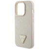 Etui Guess Croco Triangle Metal Logo do iPhone 15 Pro - złote