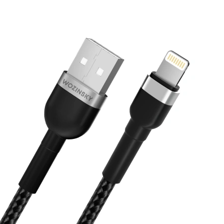 WOZINSKY KABEL DO LIGHTNING 2.4A 2M DO IPHONE 11 12 PRO MAX SZYBKIE