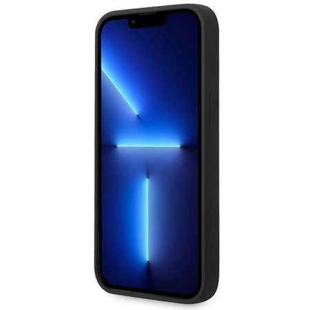 Etui BMW BMHCP14SSILBK na iPhone 14 - czarne Silicone Metal Logo