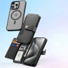 DUX DUCIS ETUI SKÓRZANE DO IPHONE 15 PRO LAVA Z OCHRONĄ NA ROGI MAGNETYCZNE