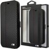 Etui BMW BMFLBKP12SMCARBK iPhone 12 mini 5,4" czarny/black book M Collection PU Carbon Stripe