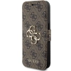 Etui Guess 4G Metal Logo na iPhone 15 Pro Max - brązowe