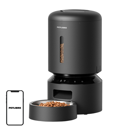 Dozownik karmy Petlibro Granary, WiFi, 5L (czarny)