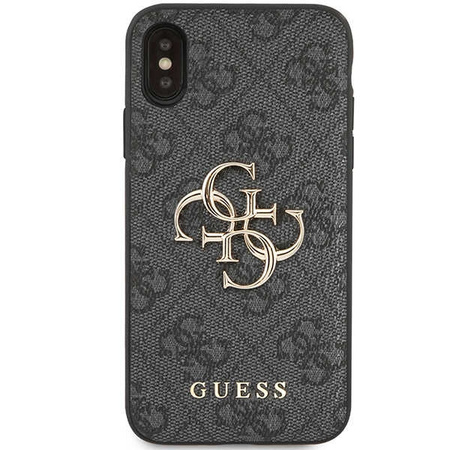 GUESS ETUI CASE DO IPHONE X XS HARD CASE Z LOGO METALICZNE OCHRONA TELEFONU