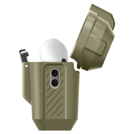 SPIGEN LOCK FIT ETUI DO AIRPODS PRO 1 2 VINTAGE KHAKI WYSOKA OCHRONA I STYL