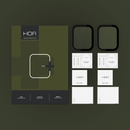 HOFI SZKŁO HYBRYDOWE OCHRONNE 2-PACK DO APPLE WATCH 10 46 MM WYSOKA OCHRONA