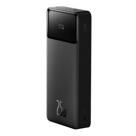Powerbank 20000mAh USB / USB C 25W PD QC + kabel USB C 60W Baseus Bipow - czarny