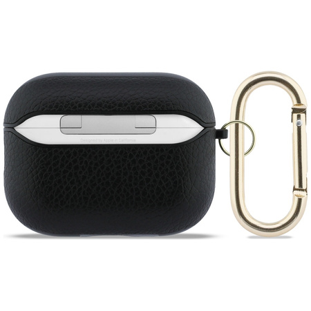 Etui Guess Grained Classic Logo do AirPods Pro 3 czarny